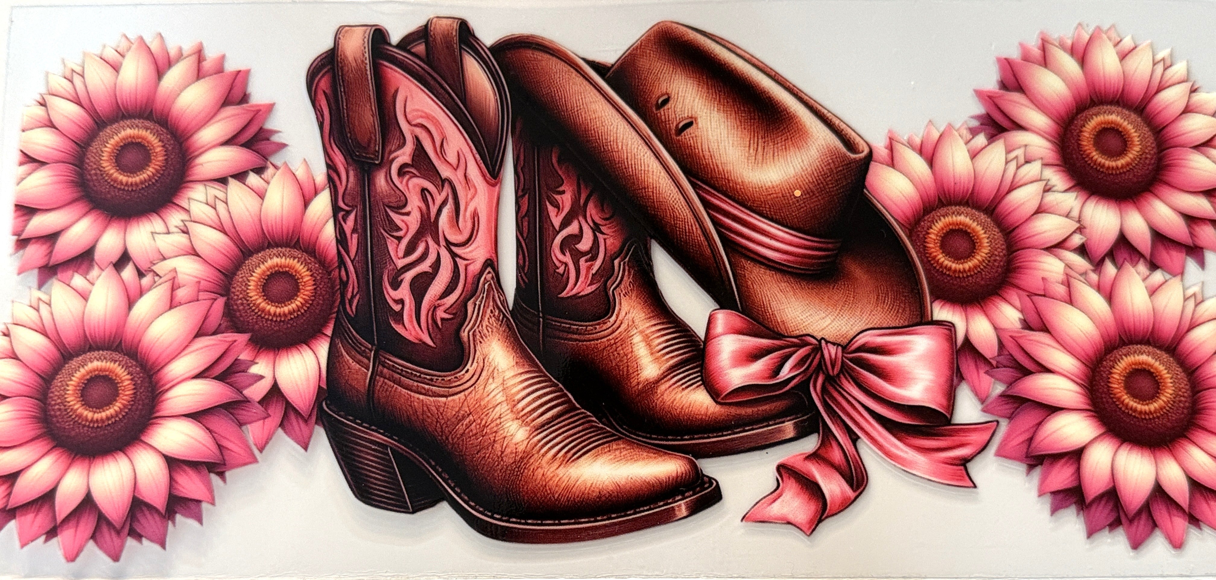 Country - Brown-Pink Boots #4