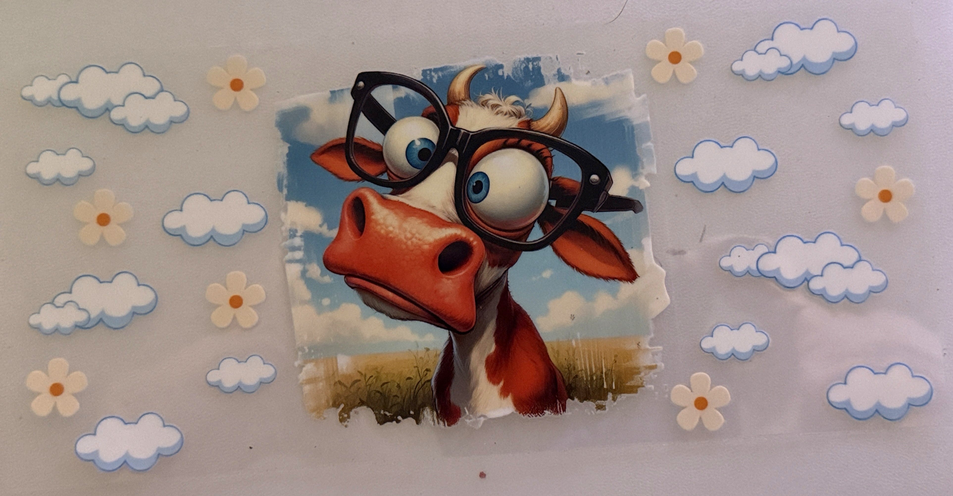 Cow - Sassy Cow with Glasses #13