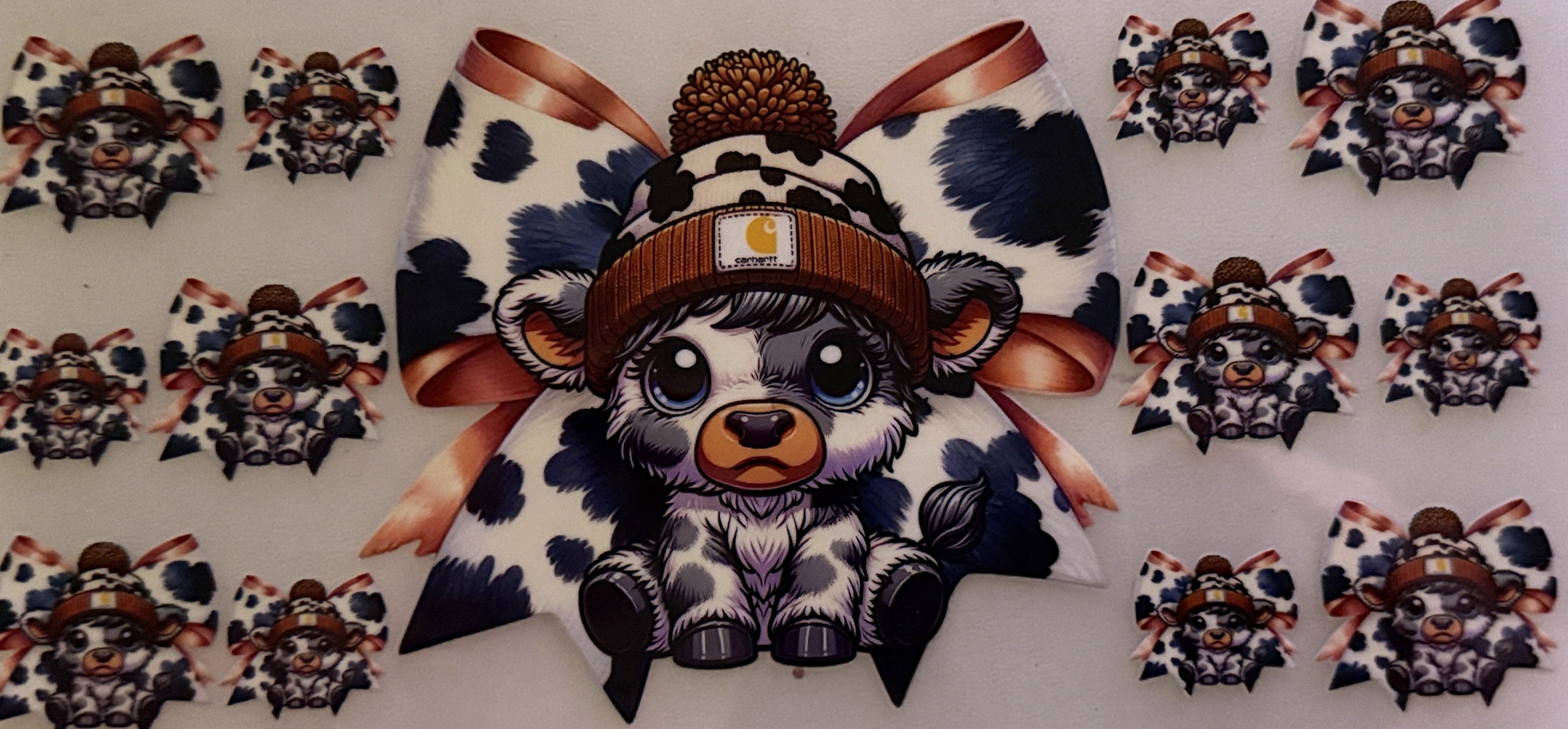 Cow - Gray and White Carhartt #3