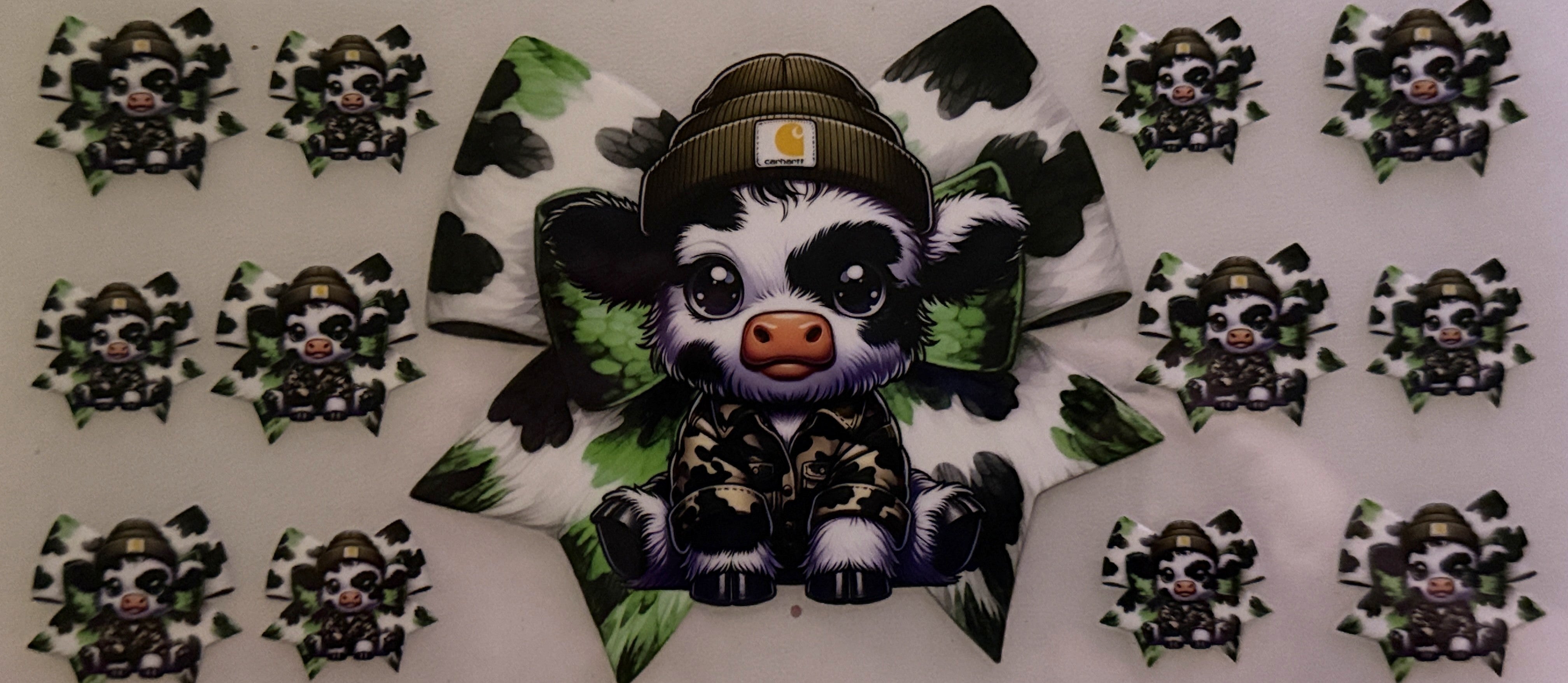 Cow - GreenFlannel Cowhartt #19