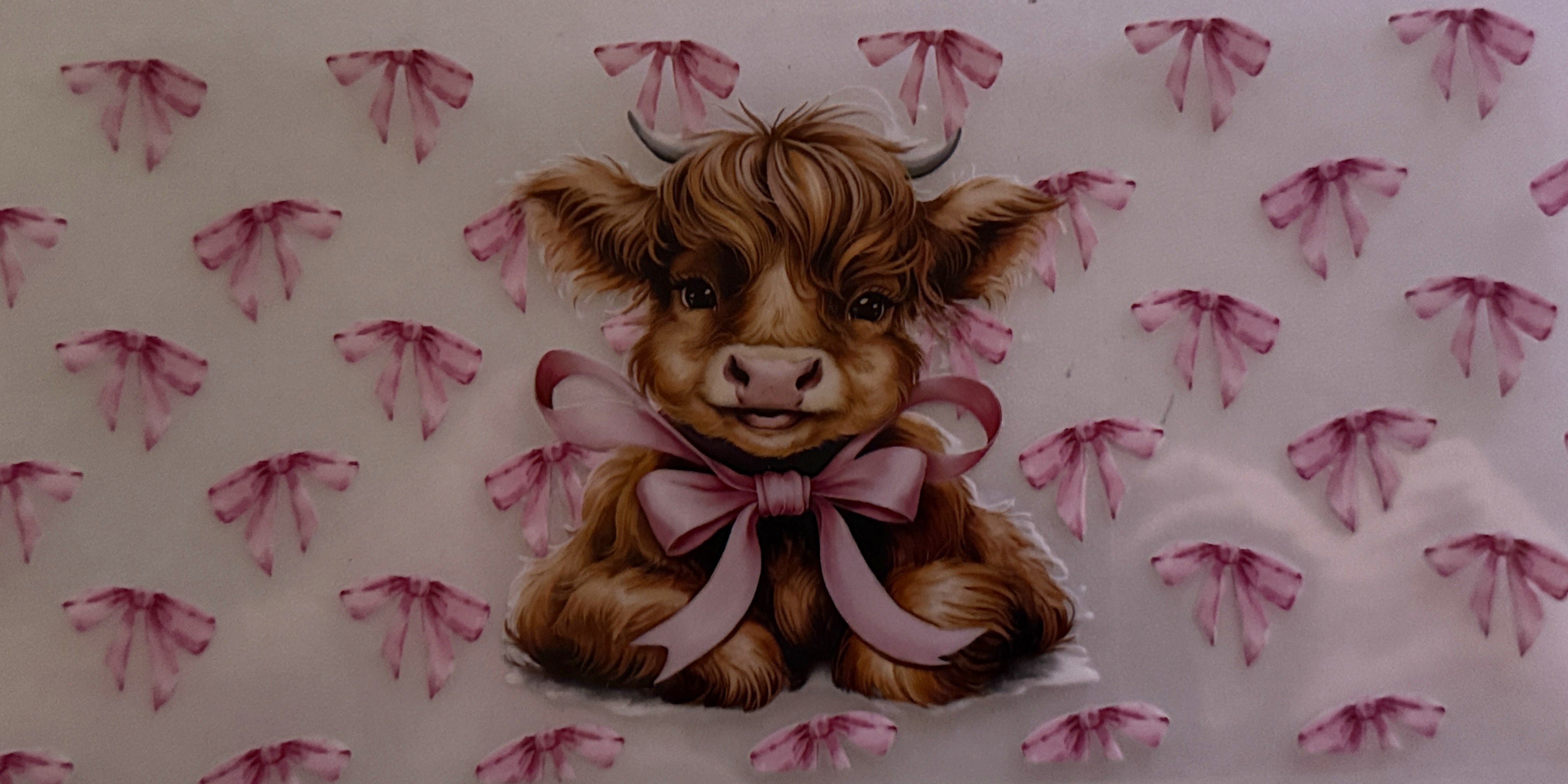 Cow -Big Pink Bow #35