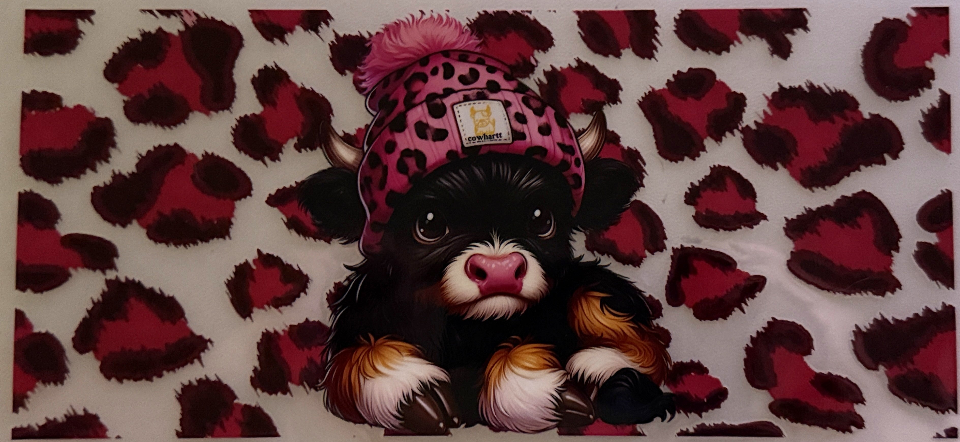 Cow - Pink and Black Cowhartt #4
