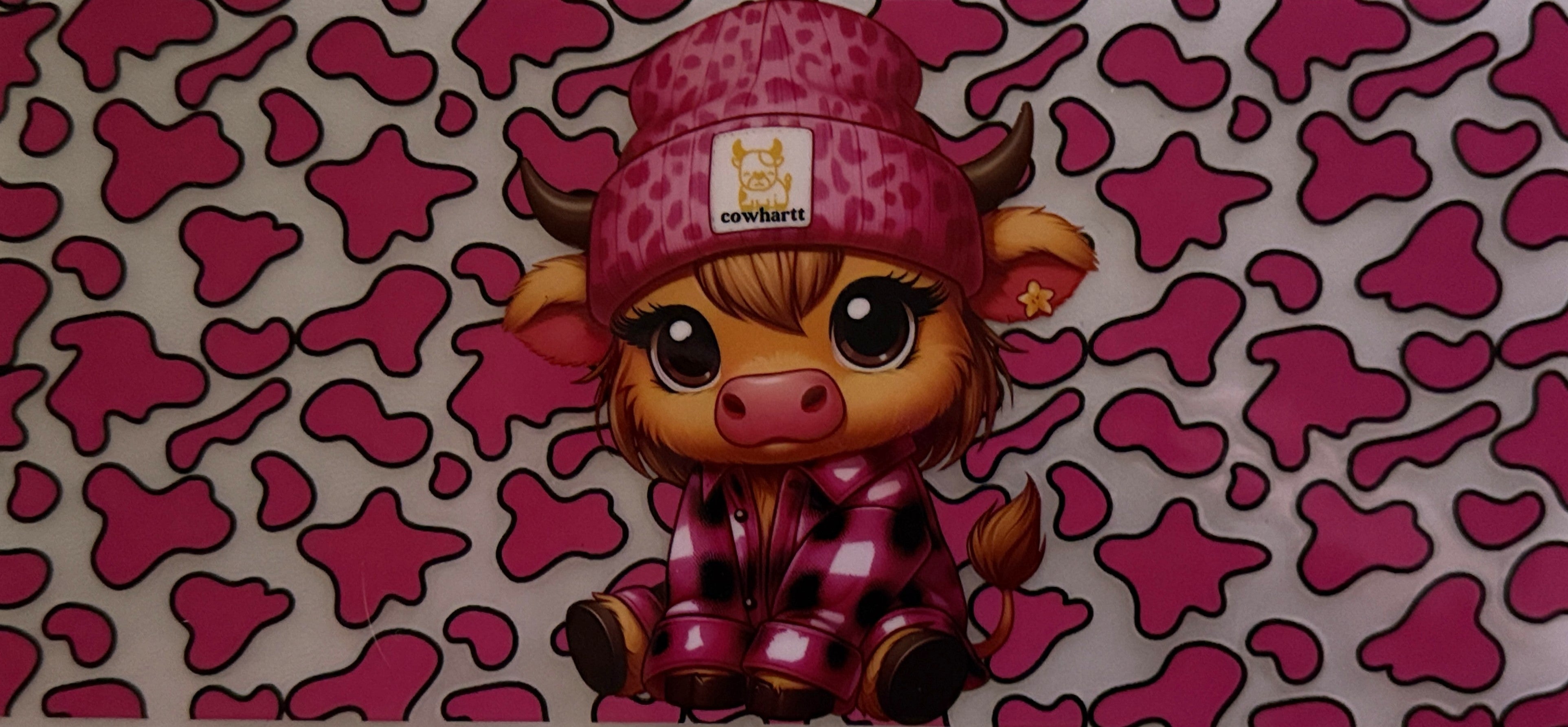 Cow - Pink Flannel Cowhartt #18
