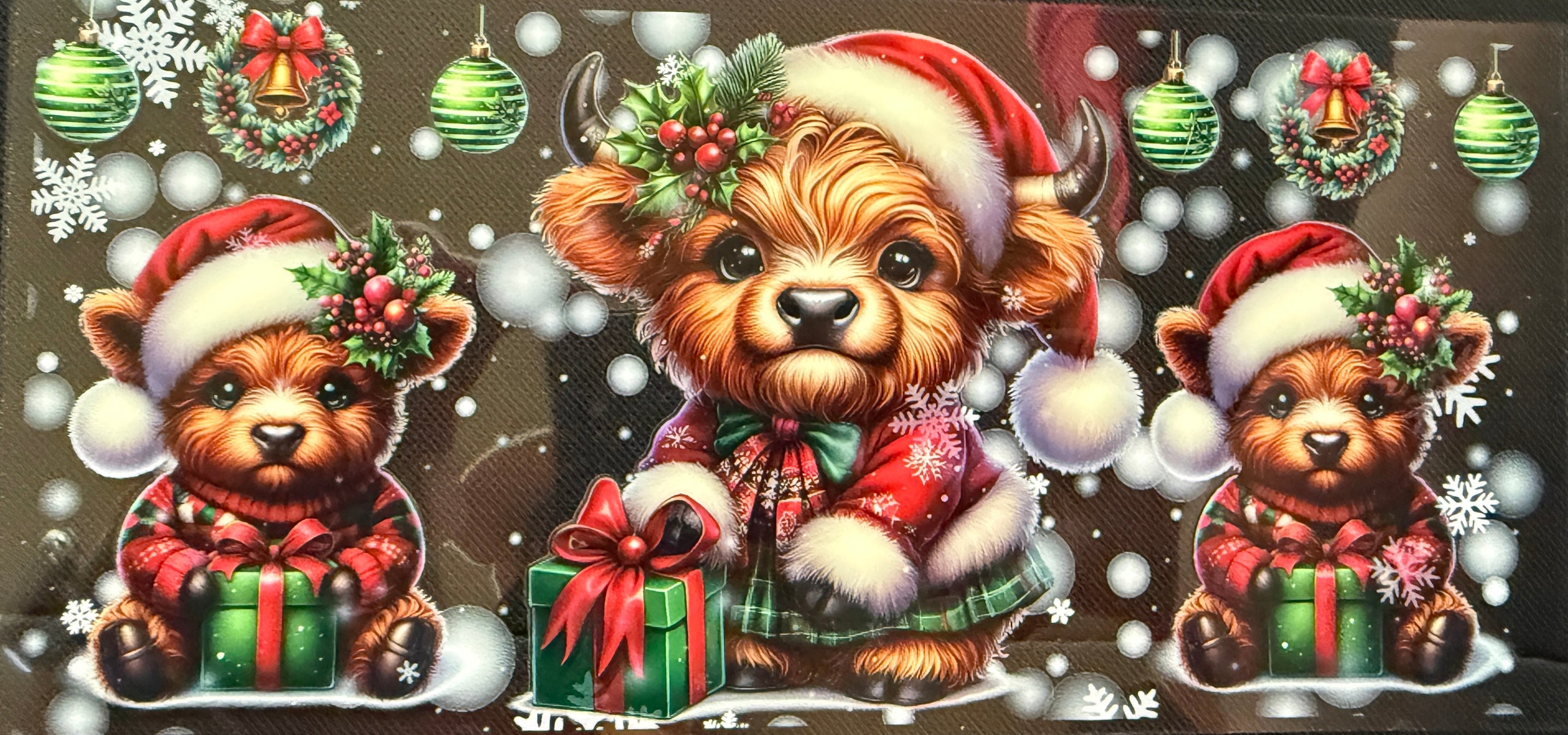 Cow with Present