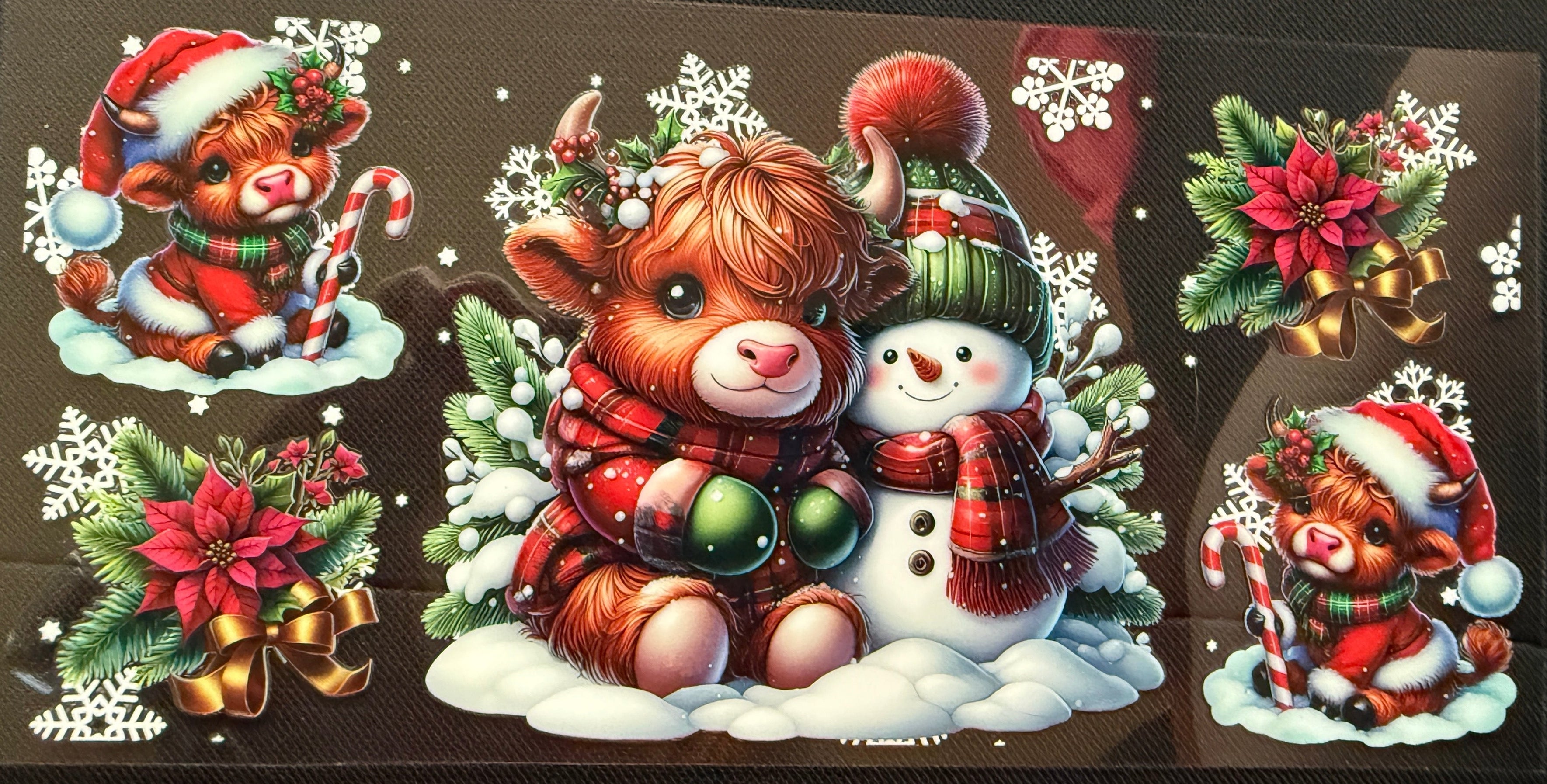 Cow with Snowman
