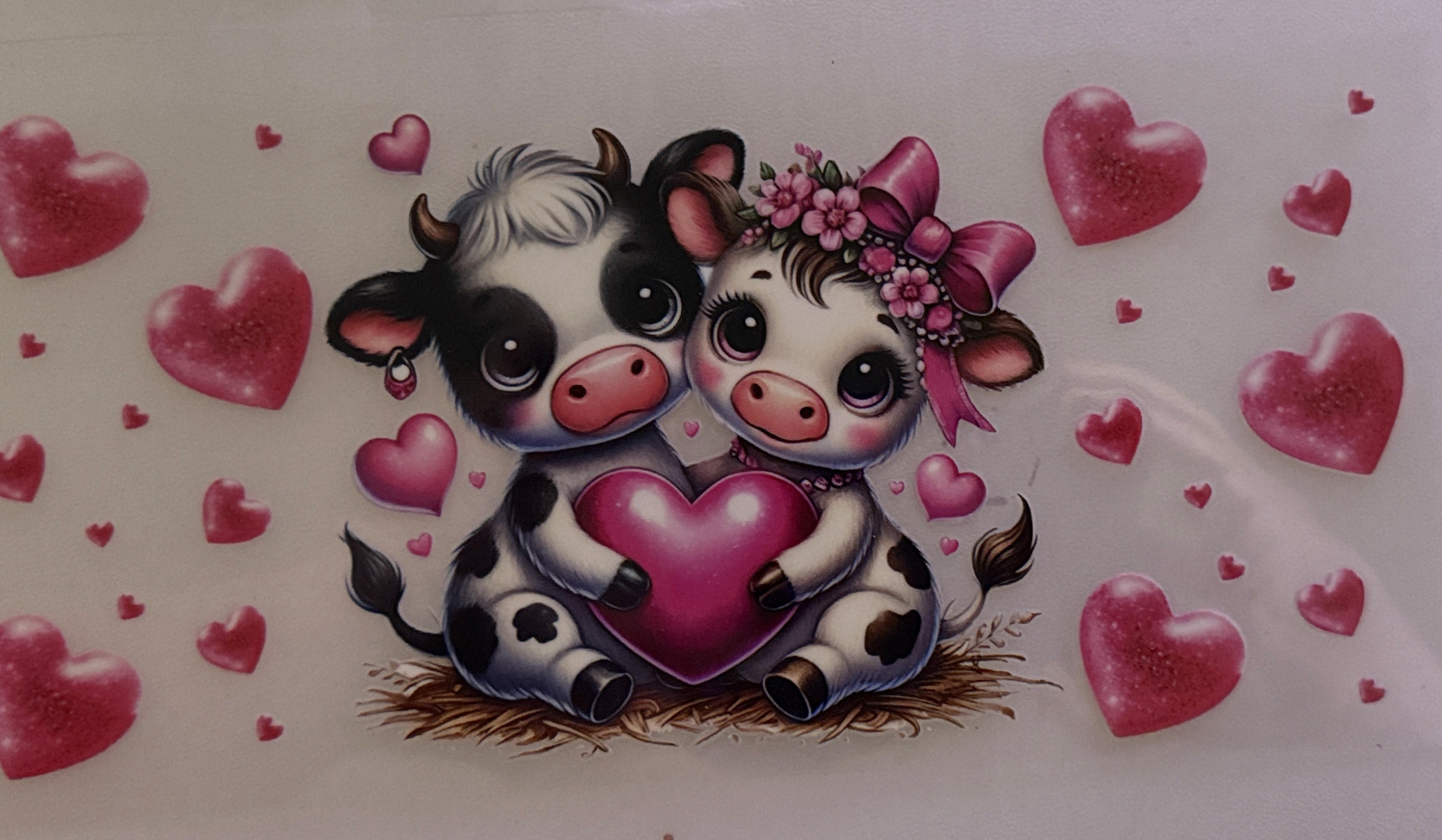 Cows - two cows holding a heart #9