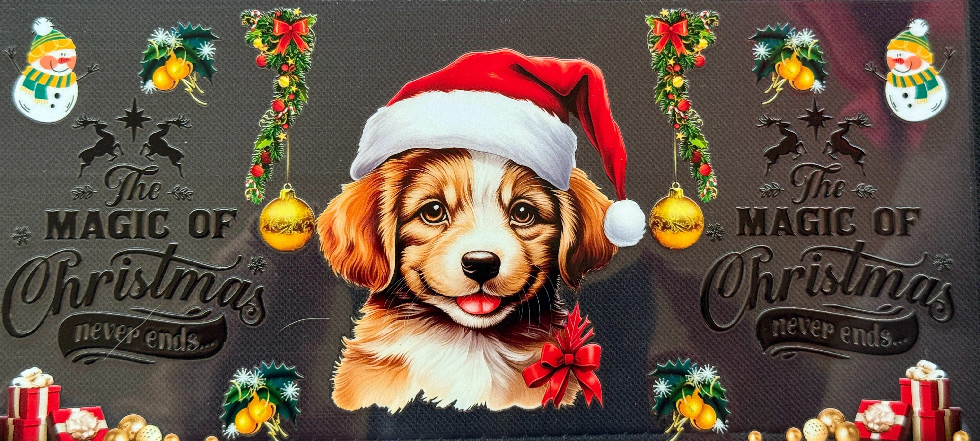 Dog with Santa Hat
