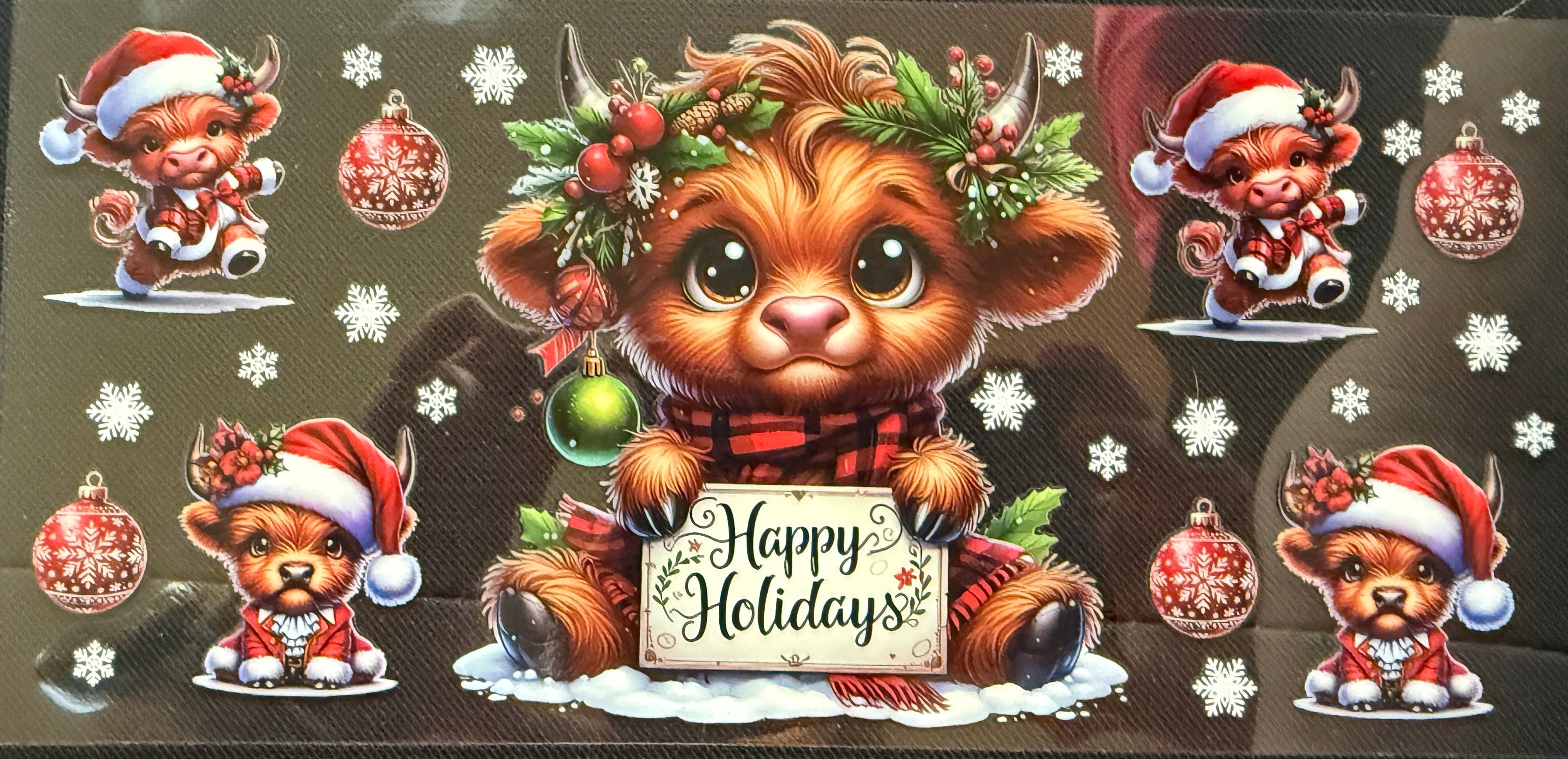 Cow Happy Holidays