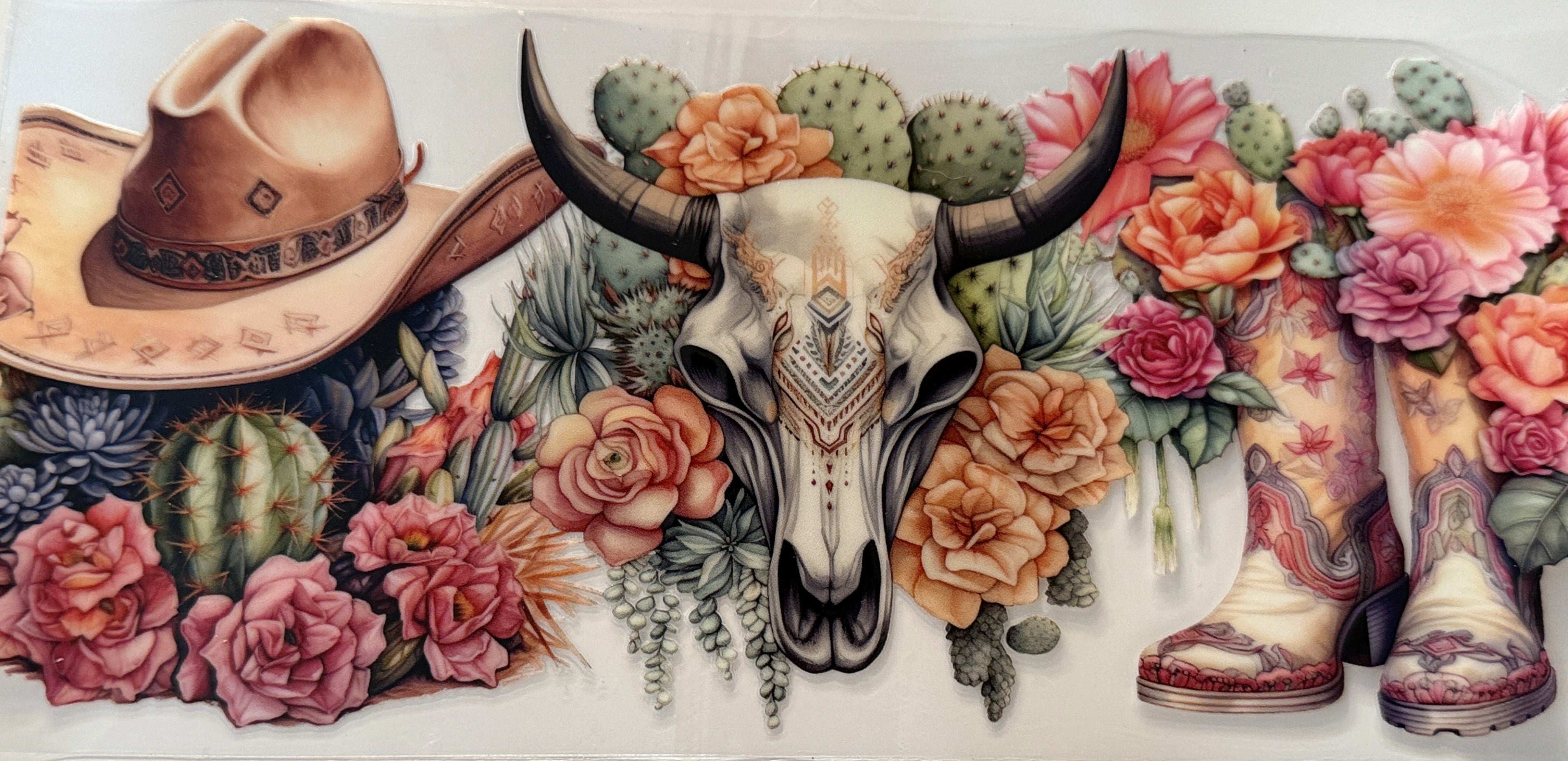 Country - Hat, Skull, Boots and flowers #2