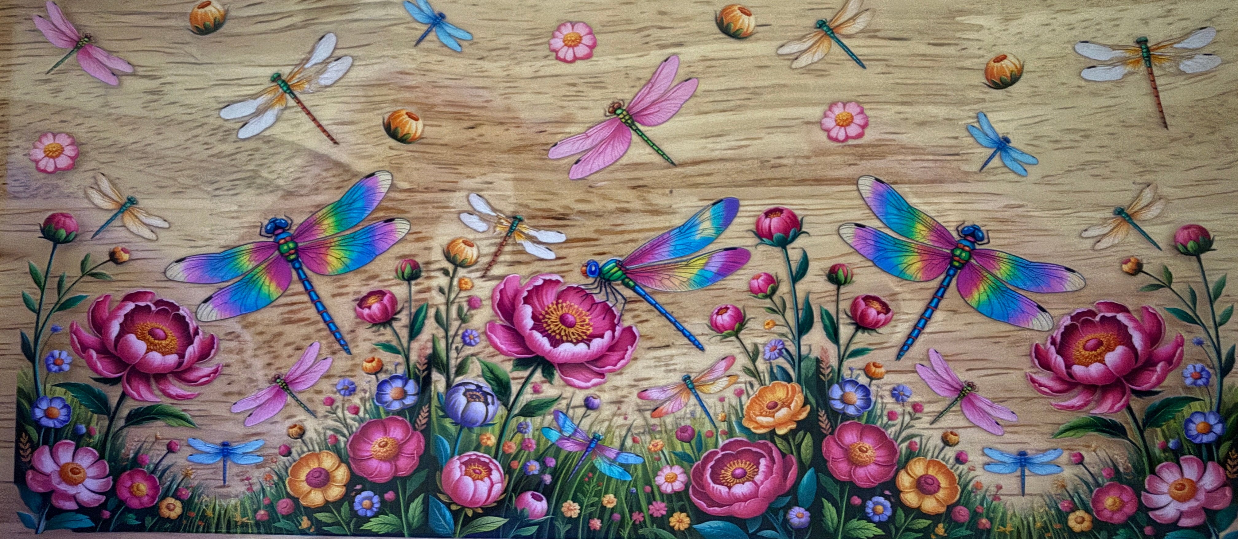 Dragonfly's and flowers # 20