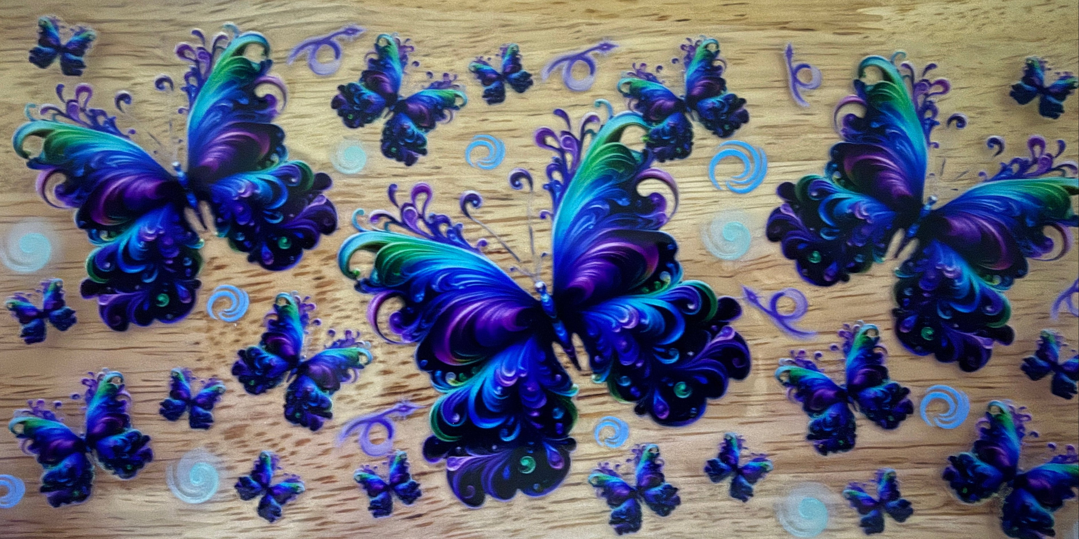 Blue & Purple Butterflies # 21