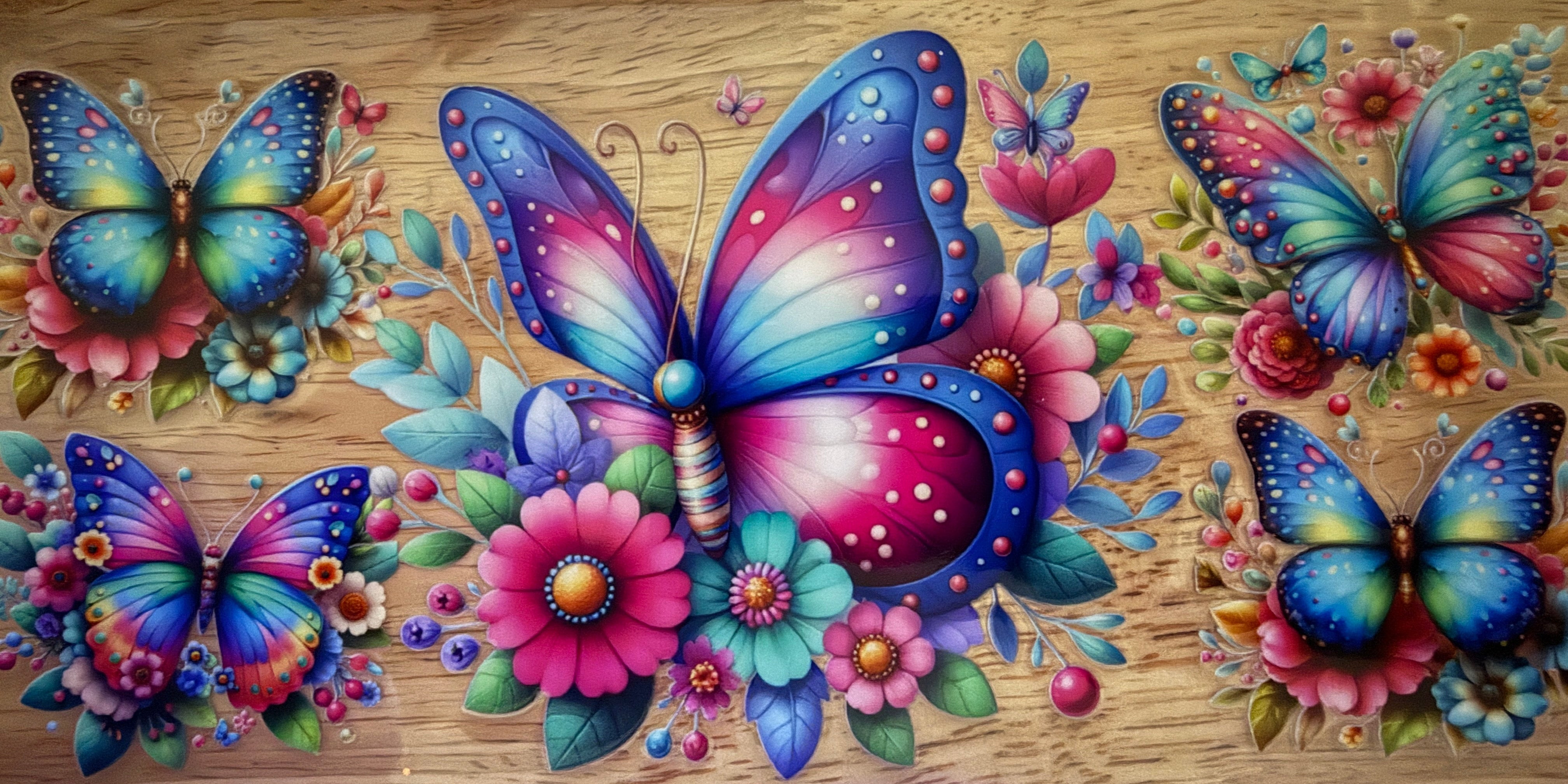 Bright Color Butterfly # 23