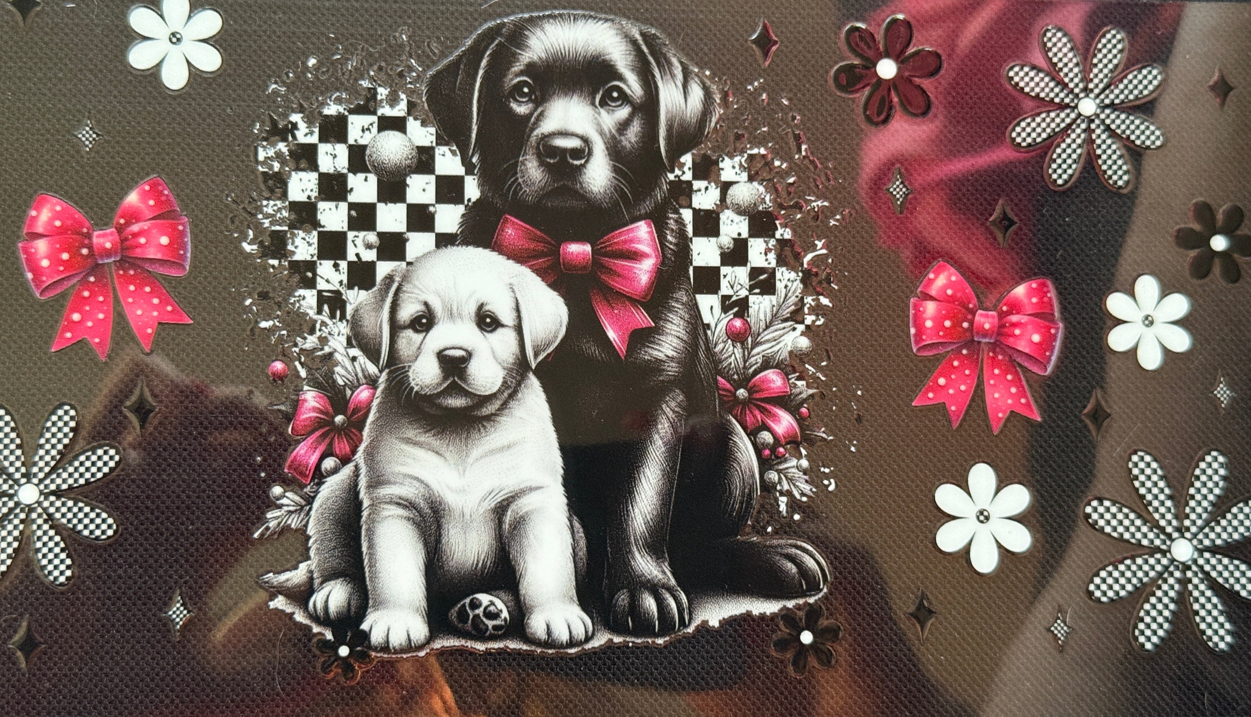 Lab Mom and Puppy