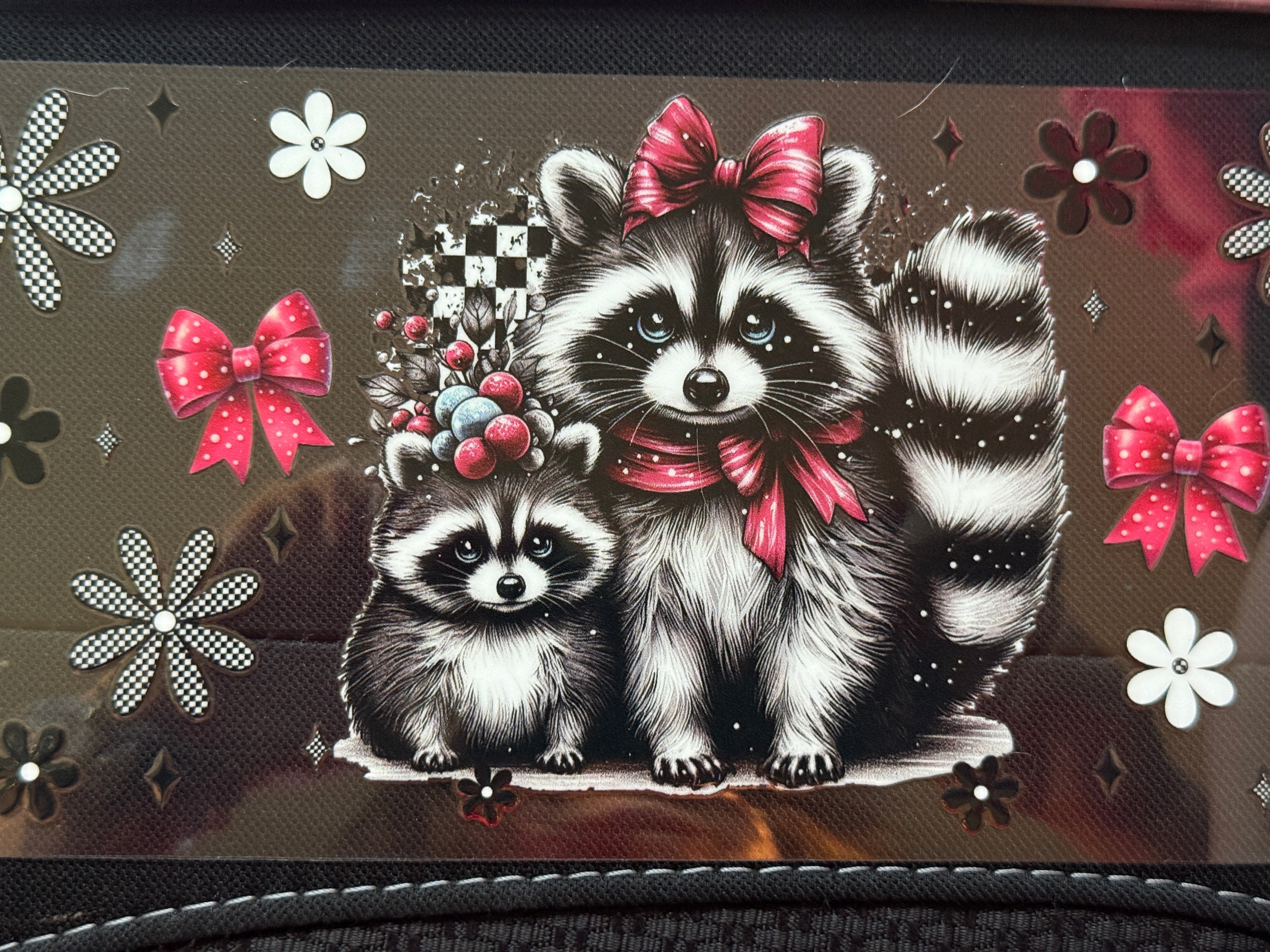 Mama Raccoon with Baby