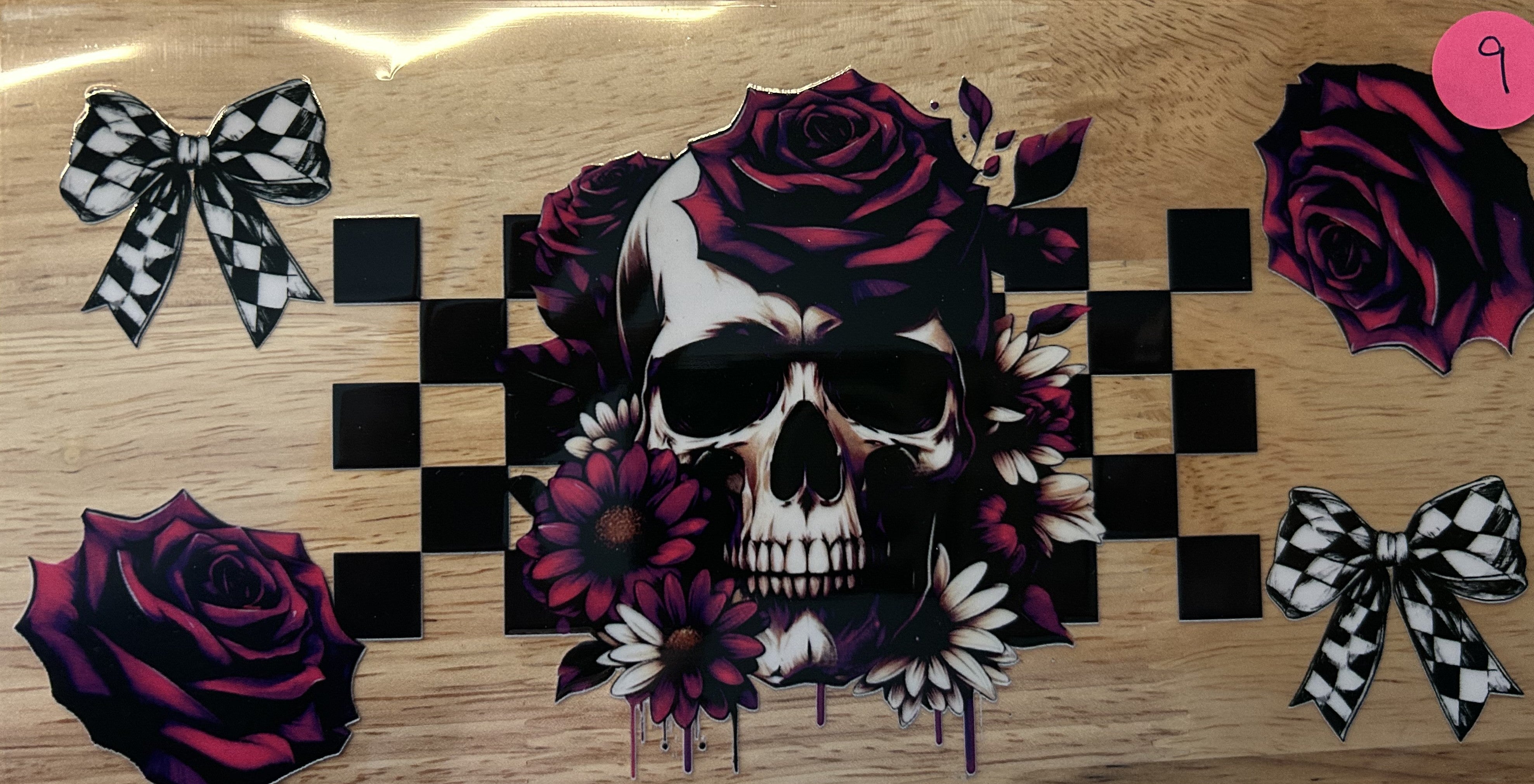 Misc 9 - Red Roses with Skull
