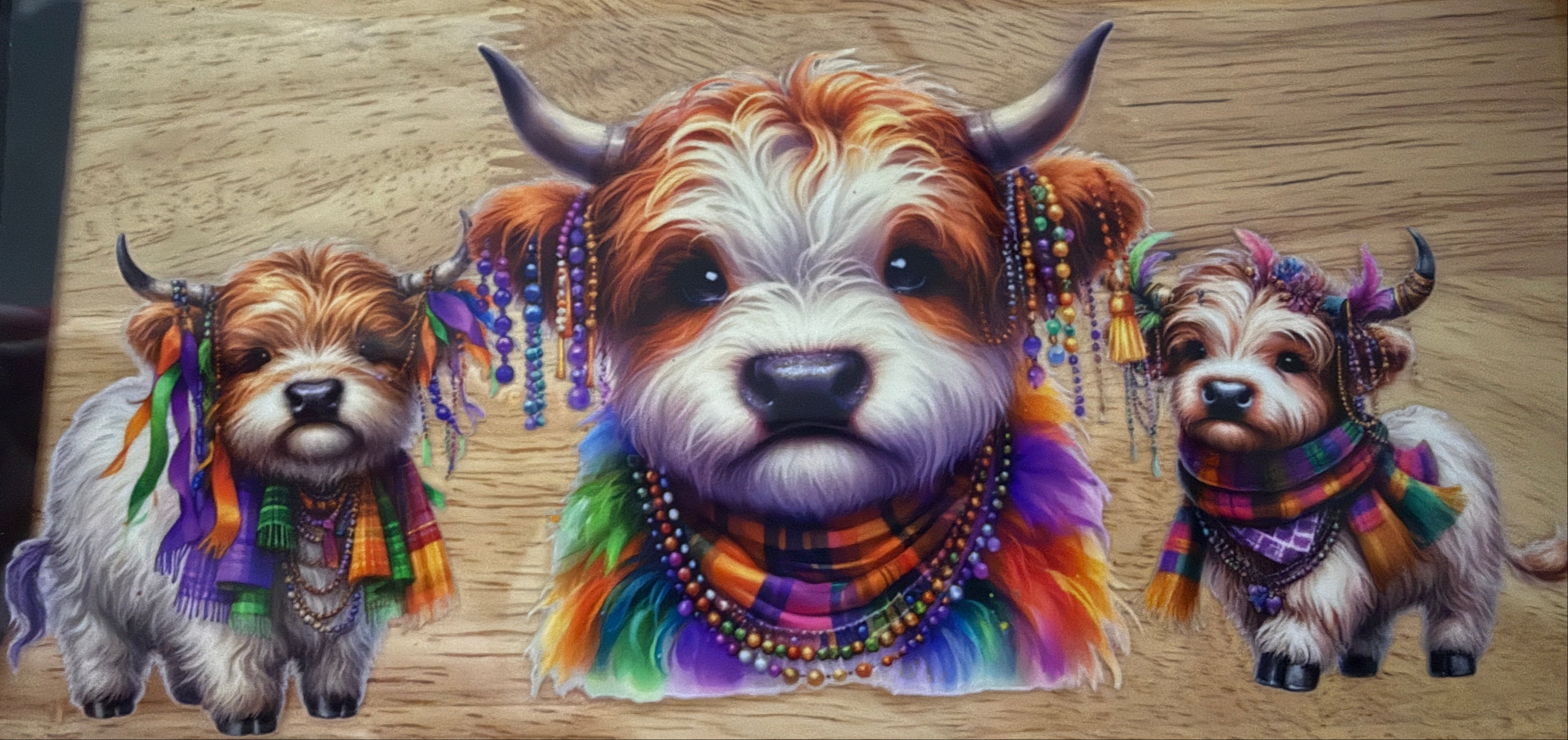 Cow - Multi Color Scarf   #41