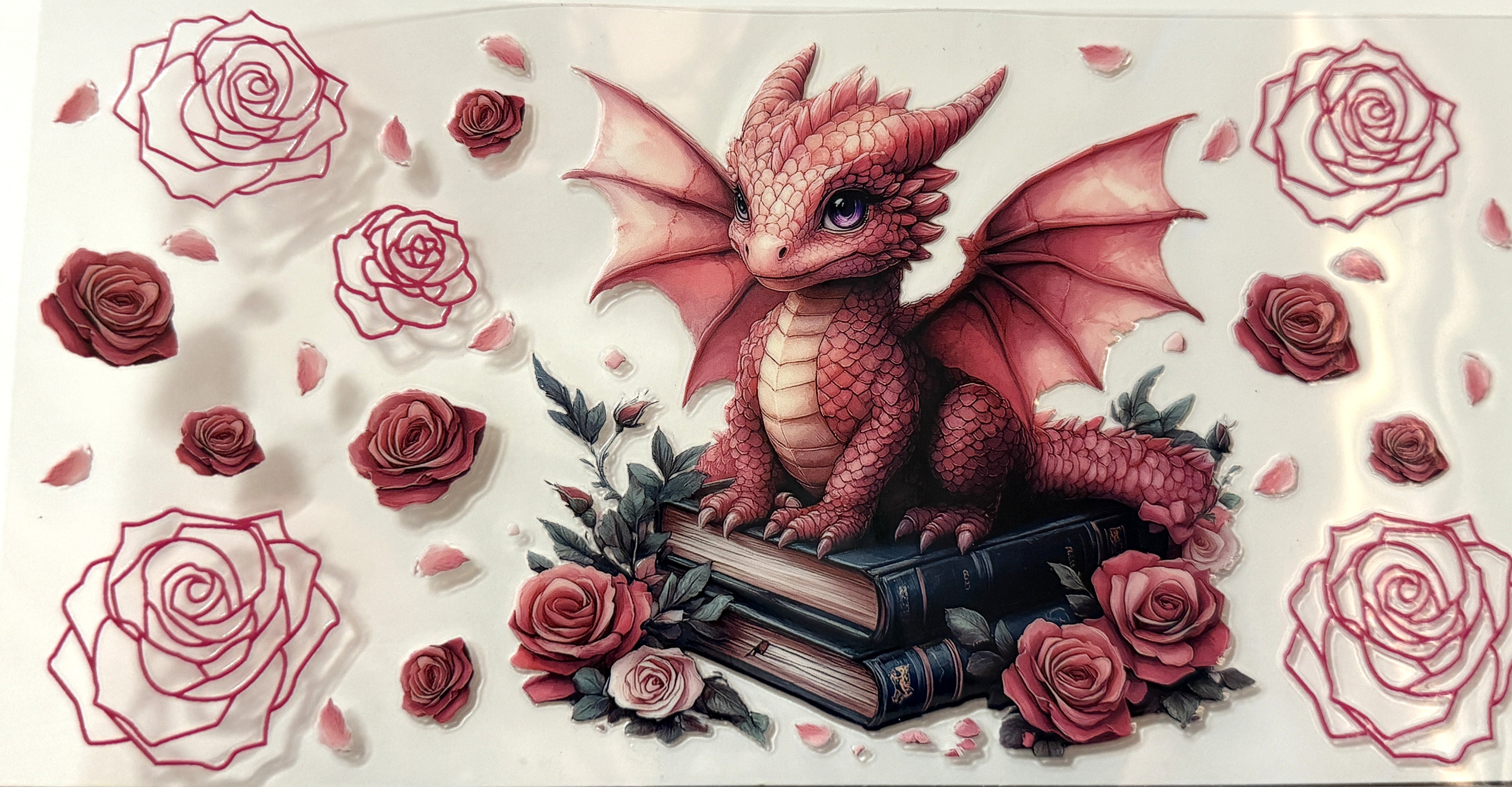 Reptile - Pink Dragon with Pink Flowers #4