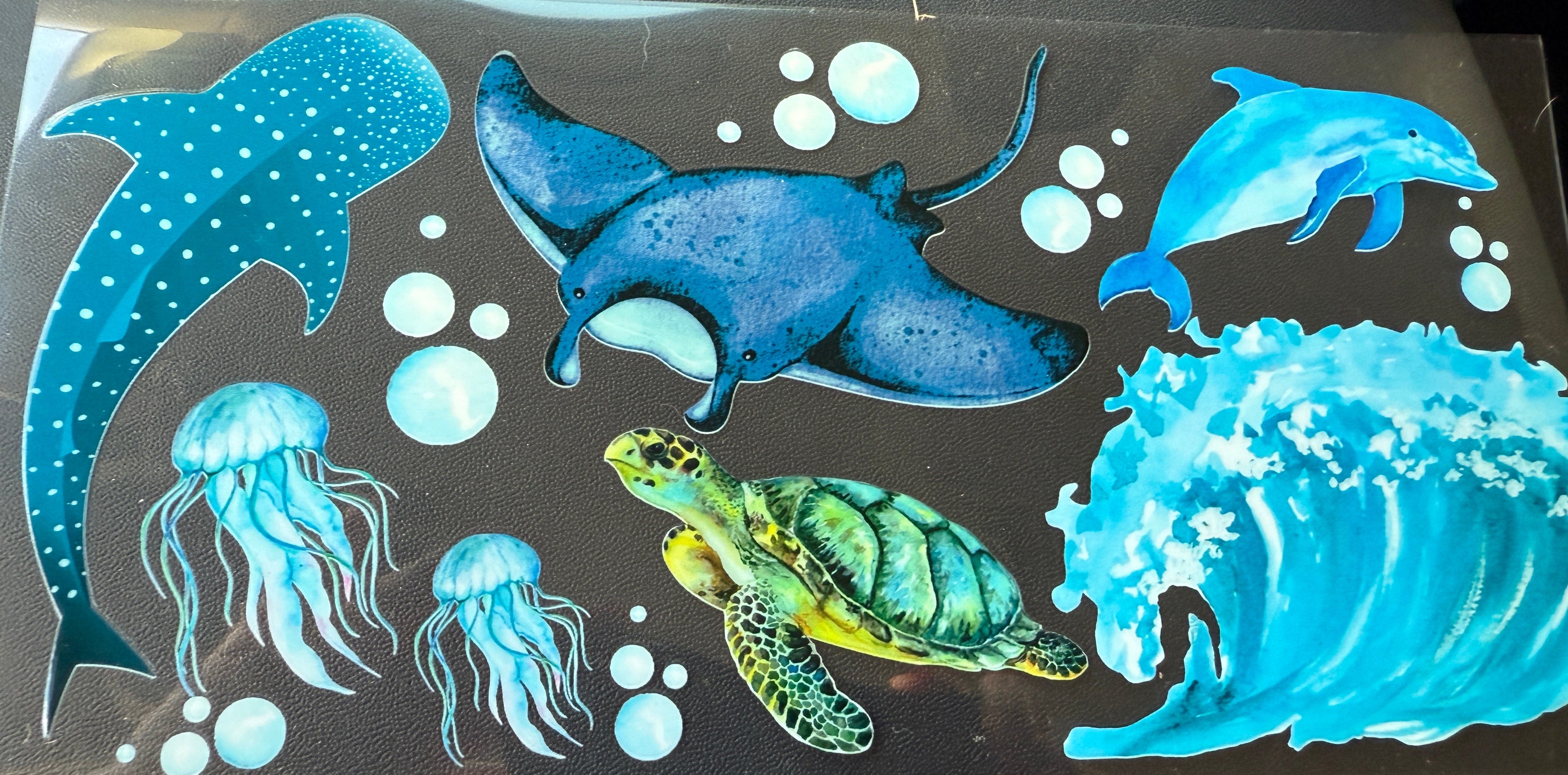 Sting Ray Shark Turtle Dolphin