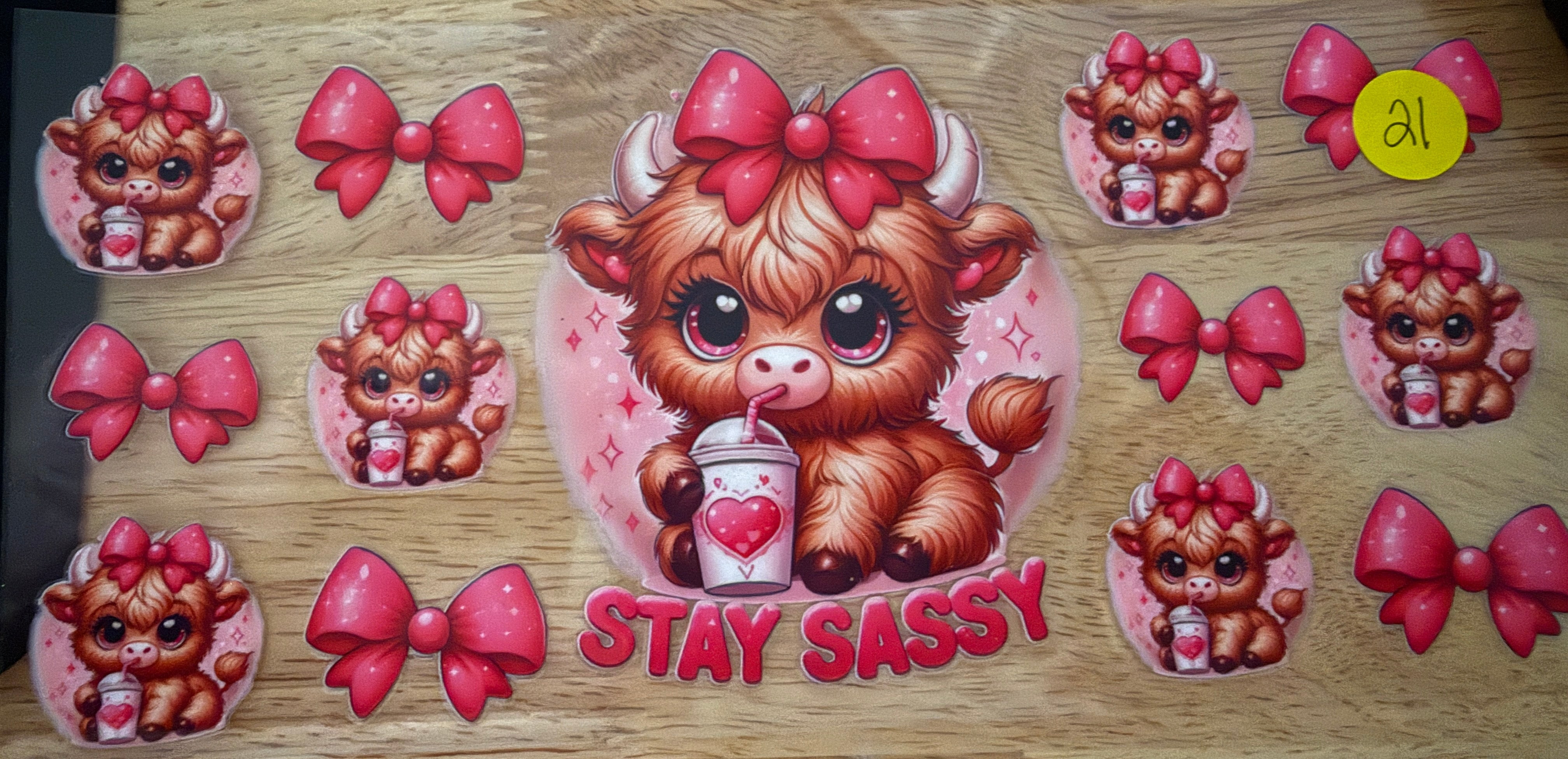 Cow - Stay Sassy Pink Bow #21