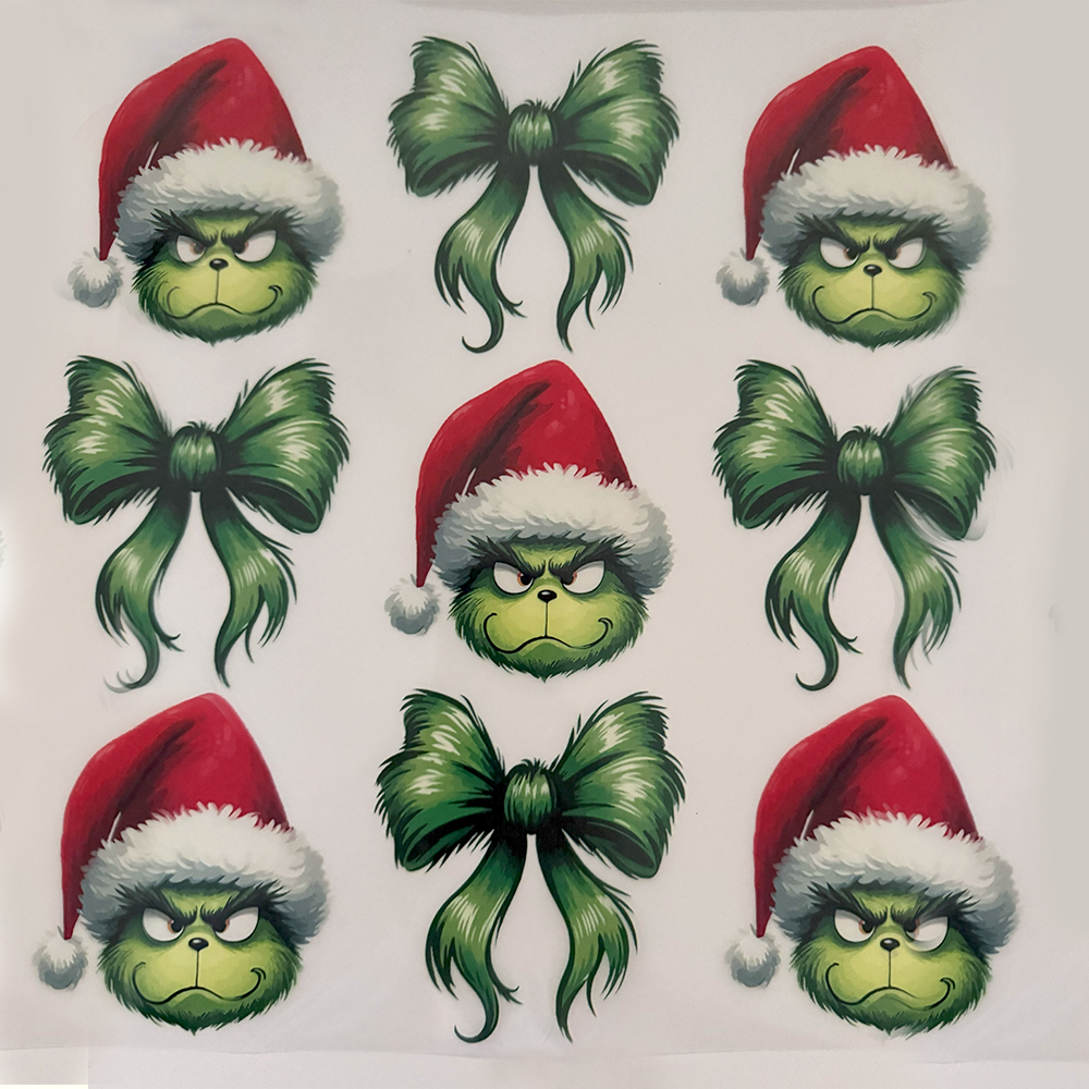 Grinch Faces and Bows