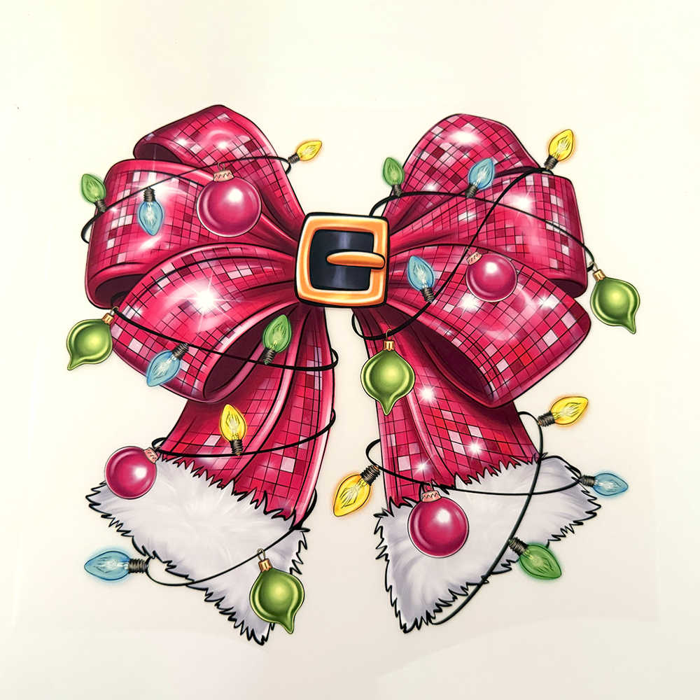 Red Christmas Lights Bow