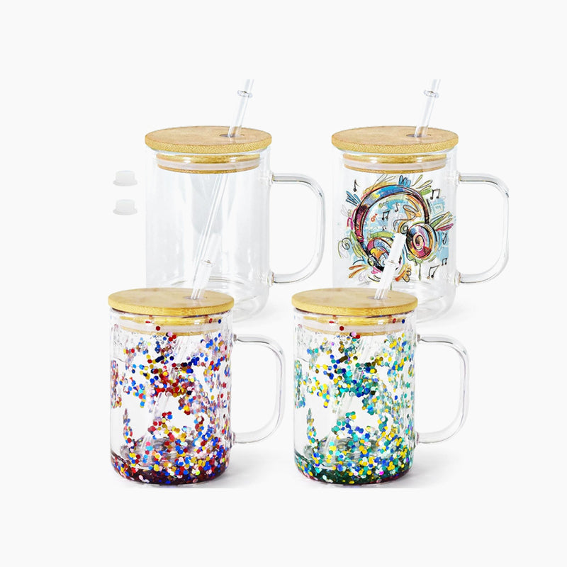 15oz Glass Coffee Mug